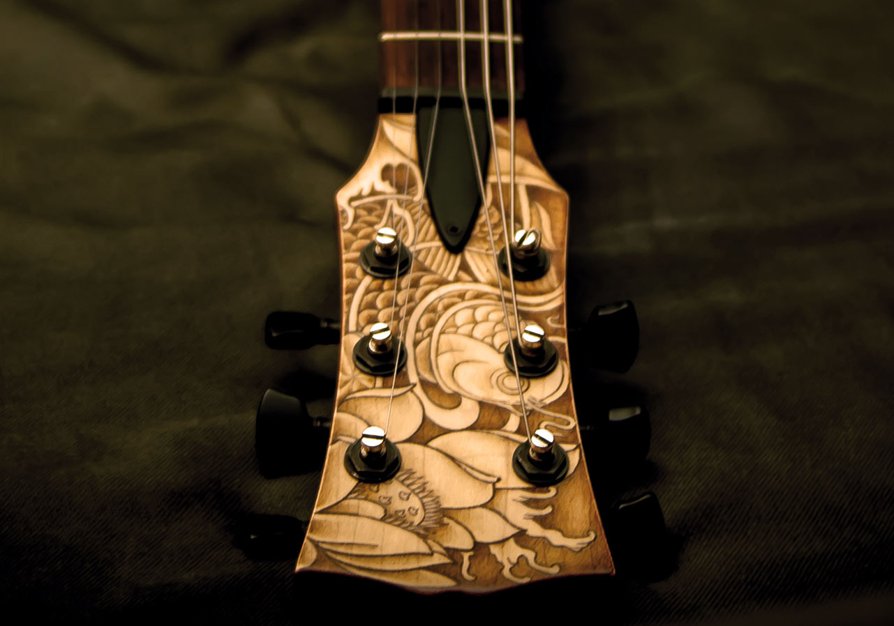 les paul custom guitar tattoo 9